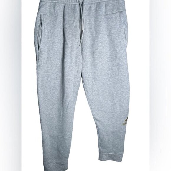 Adidas Medium Sweatpants Joggers Athletic Comfy Pants Grey Logo Pockets Gym Pant - Picture 6 of 8